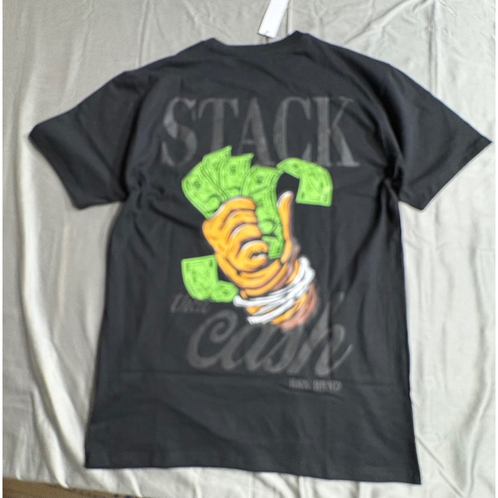 Reason Scared Money Dont Make Money Tiger Graphic T-Shirt Mens Large Black Nwt - Picture 2 of 5